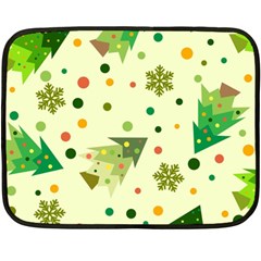 Christmas Pattern Background Seamless Two Sides Fleece Blanket (mini) by kyorashop23