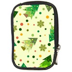 Christmas Pattern Background Seamless Compact Camera Leather Case Front