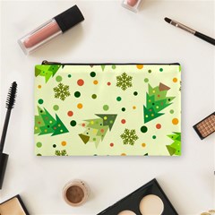 Christmas Pattern Background Seamless Cosmetic Bag (medium) by kyorashop23