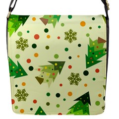 Christmas Pattern Background Seamless Flap Closure Messenger Bag (S)