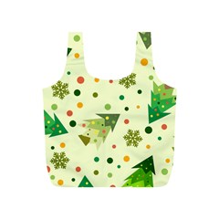 Christmas Pattern Background Seamless Full Print Recycle Bag (S)