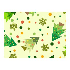 Christmas Pattern Background Seamless Two Sides Premium Plush Fleece Blanket (Mini)