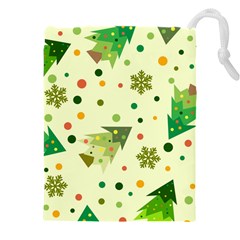 Christmas Pattern Background Seamless Drawstring Pouch (4XL)