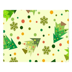 Christmas Pattern Background Seamless Premium Plush Fleece Blanket (Large)