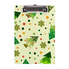 Christmas Pattern Background Seamless A5 Acrylic Clipboard