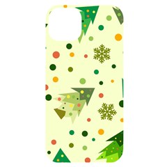 Christmas Pattern Background Seamless iPhone 14 Plus Black UV Print Case