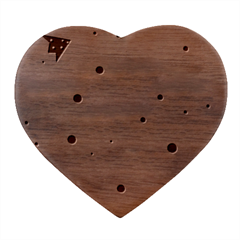 Christmas Pattern Background Seamless Heart Wood Jewelry Box