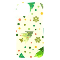 Christmas Pattern Background Seamless Iphone 15 Black Uv Print Pc Hardshell Case