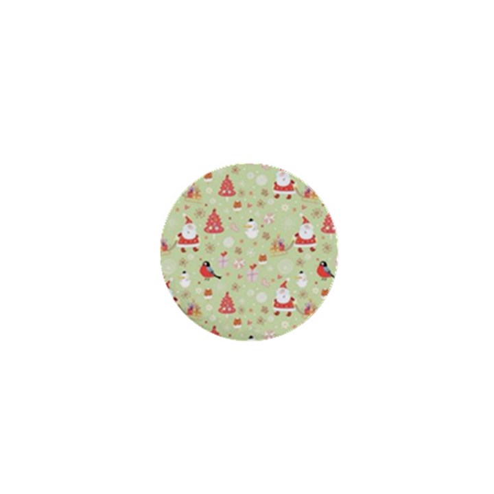 Christmas Pattern, Christmas Tree, Santa 1  Mini Buttons