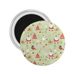 Christmas Pattern, Christmas Tree, Santa 2.25  Magnets Front