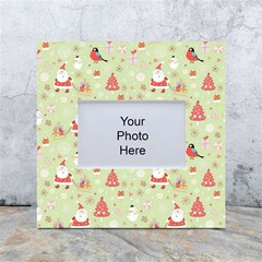 Christmas Pattern, Christmas Tree, Santa White Box Photo Frame 4  X 6  by kyorashop23