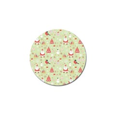 Christmas Pattern, Christmas Tree, Santa Golf Ball Marker (4 Pack)