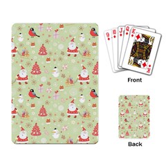 Christmas Pattern, Christmas Tree, Santa Playing Cards Single Design (rectangle)