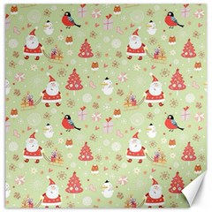 Christmas Pattern, Christmas Tree, Santa Canvas 20  X 20  by kyorashop23