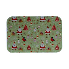 Christmas Pattern, Christmas Tree, Santa Open Lid Metal Box (silver)   by kyorashop23