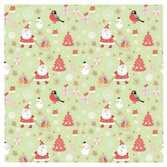 Christmas Pattern, Christmas Tree, Santa Wooden Puzzle Square