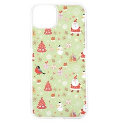 Christmas Pattern, Christmas Tree, Santa Iphone 15 Tpu Uv Print Case by kyorashop23