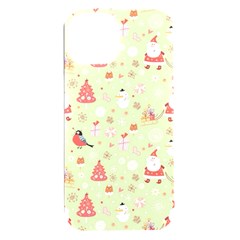 Christmas Pattern, Christmas Tree, Santa Iphone 15 Plus Black Uv Print Pc Hardshell Case