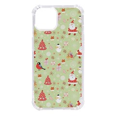 Christmas Pattern, Christmas Tree, Santa Iphone 14 Tpu Uv Print Case by kyorashop23