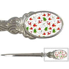 Christmas Pattern, Pattern, Christmas, Trees, Santa Letter Opener by kyorashop23