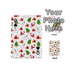 Christmas Pattern, Pattern, Christmas, Trees, Santa Playing Cards 54 Designs (Mini) Front - SpadeQ