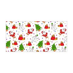 Christmas Pattern, Pattern, Christmas, Trees, Santa Yoga Headband by kyorashop23