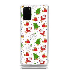 Christmas Pattern, Pattern, Christmas, Trees, Santa Samsung Galaxy S20 Plus 6 7 Inch Tpu Uv Case by kyorashop23