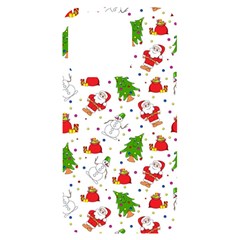 Christmas Pattern, Pattern, Christmas, Trees, Santa Iphone 14 Pro Black Uv Print Case by kyorashop23