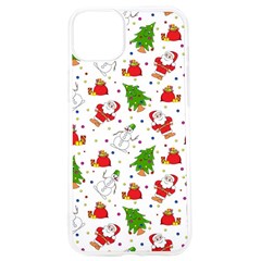 Christmas Pattern, Pattern, Christmas, Trees, Santa Iphone 15 Pro Tpu Uv Print Case by kyorashop23