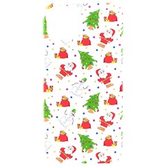 Christmas Pattern, Pattern, Christmas, Trees, Santa Iphone 15 Pro Black Uv Print Pc Hardshell Case by kyorashop23