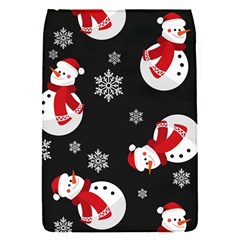 Christmas Texture, Retro Background With Snowmen Removable Flap Cover (s) by kyorashop23