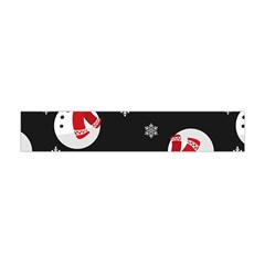 Christmas Texture, Retro Background With Snowmen Premium Plush Fleece Scarf (mini) by kyorashop23