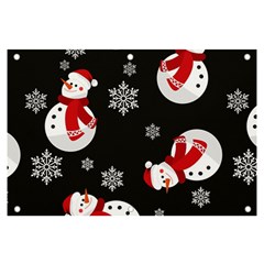 Christmas Texture, Retro Background With Snowmen Banner And Sign 6  X 4  by kyorashop23