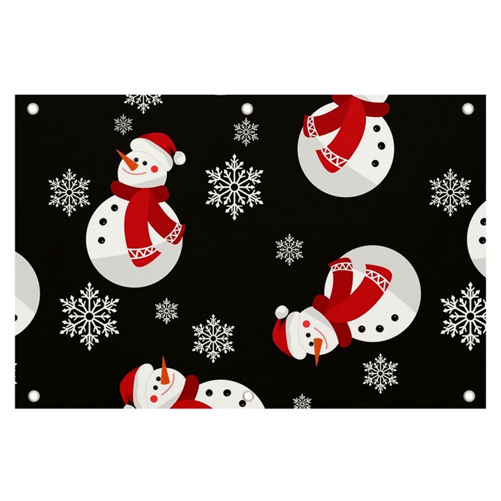 Christmas Texture, Retro Background With Snowmen Banner and Sign 6  x 4 