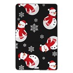 Christmas Texture, Retro Background With Snowmen Name Card Style USB Flash Drive Front