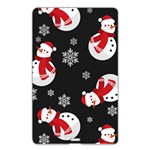 Christmas Texture, Retro Background With Snowmen Name Card Style USB Flash Drive Back