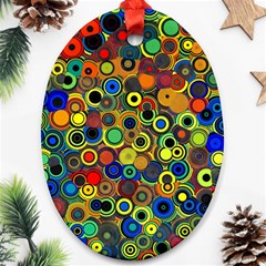 Circles, Colorful Ornament (oval)