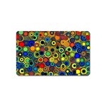 Circles, Colorful Magnet (Name Card) Front