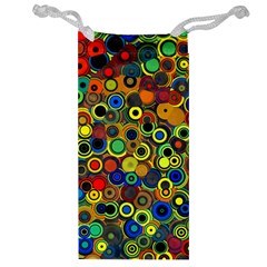 Circles, Colorful Jewelry Bag by kyorashop23