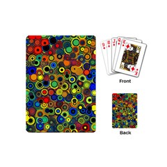 Circles, Colorful Playing Cards Single Design (mini)