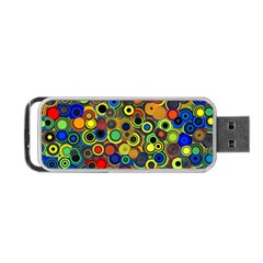 Circles, Colorful Portable Usb Flash (one Side) by kyorashop23