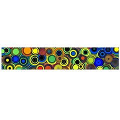 Circles, Colorful Large Premium Plush Fleece Scarf 