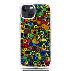 Circles, Colorful Iphone 13 Tpu Uv Print Case by kyorashop23