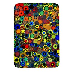 Circles, Colorful Rectangular Glass Fridge Magnet (4 Pack)