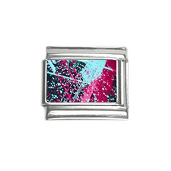 Colorful Splashes Grunge, Abstract Art Italian Charm (9mm) by kyorashop23