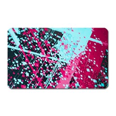 Colorful Splashes Grunge, Abstract Art Magnet (rectangular) by kyorashop23