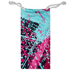 Colorful Splashes Grunge, Abstract Art Jewelry Bag