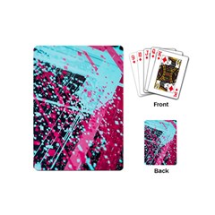 Colorful Splashes Grunge, Abstract Art Playing Cards Single Design (mini)