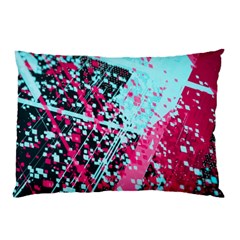 Colorful Splashes Grunge, Abstract Art Pillow Case (two Sides) by kyorashop23