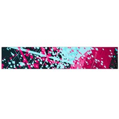 Colorful Splashes Grunge, Abstract Art Large Premium Plush Fleece Scarf 